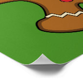 Happy Gingerbrood Man Poster (Hoek)