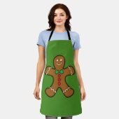 Happy Gingerbrood Man Schort (Gedragen)