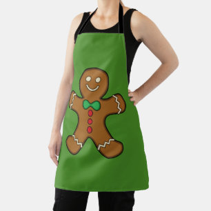 Happy Gingerbrood Man Schort