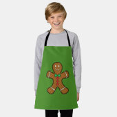 Happy Gingerbrood Man Schort (Gedragen)