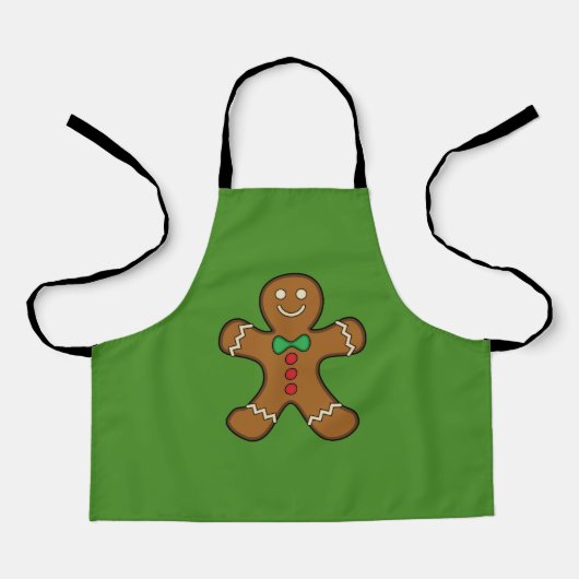 Happy Gingerbrood Man Schort (Voorkant)