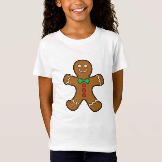Happy Gingerbrood Man T-shirt (Voorkant)