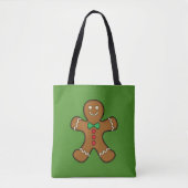 Happy Gingerbrood Man Tote Bag (Voorkant)