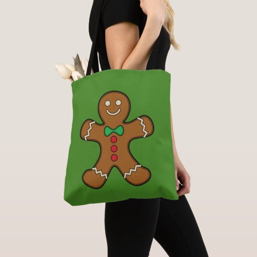 Happy Gingerbrood Man Tote Bag (Dichtbij)