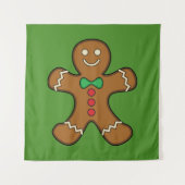 Happy Gingerbrood Man Wandkleed (Voorkant)