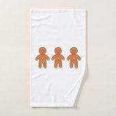 Happy gingerbrood mannen bad handdoek (Handdoek)