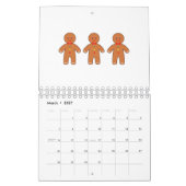 Happy gingerbrood mannen kalender (Mar 2027)