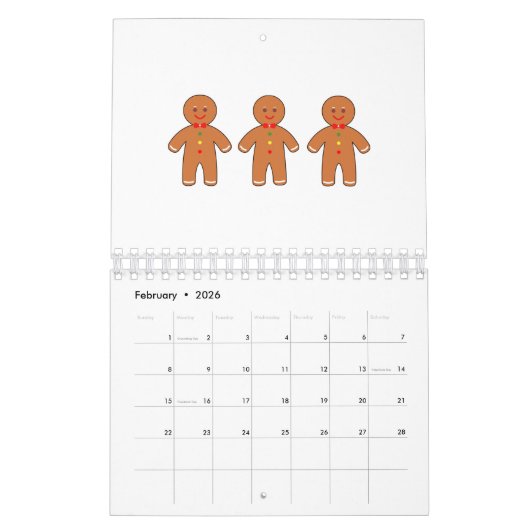 Happy gingerbrood mannen kalender (Feb 2026)