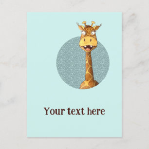 happy giraffe briefkaart