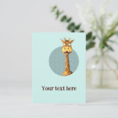 happy giraffe briefkaart (Staand voorkant)