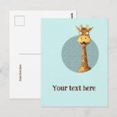 happy giraffe briefkaart (Voorkant / Achterkant)