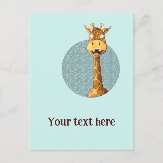 happy giraffe briefkaart (Voorkant)