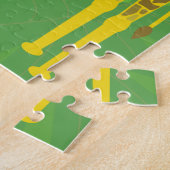 Happy Giraffe Familie Kinder Gepersonaliseerd Legpuzzel (Zijkant)