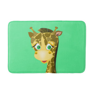 Happy Giraffe Funny Bath Mat
