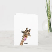 Happy Giraffe Funny Verjaardag Kaart (Achterkant)