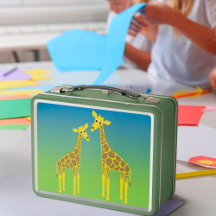 Happy Giraffe Herd lunchbox