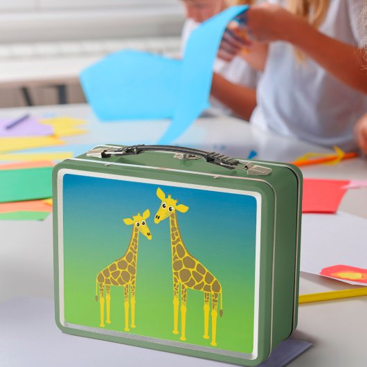 Happy Giraffe Herd lunchbox
