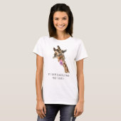 Happy Giraffe Tongue Out Grappig T-shirt - Jouw te (Voorkant volledig)