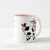 Happy Girl Cow Coffee Mok (Voorkant rechts)