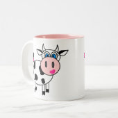 Happy Girl Cow Coffee Mok (Voorkant links)
