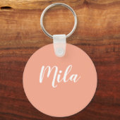 happy girl cream cake sleutelhanger (Achterkant)