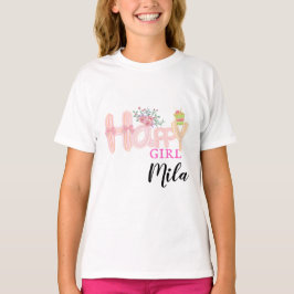 happy girl cream cake t-shirt