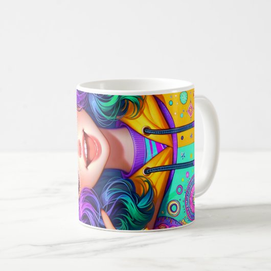 Happy Girl Design Koffiemok (Voorkant rechts)