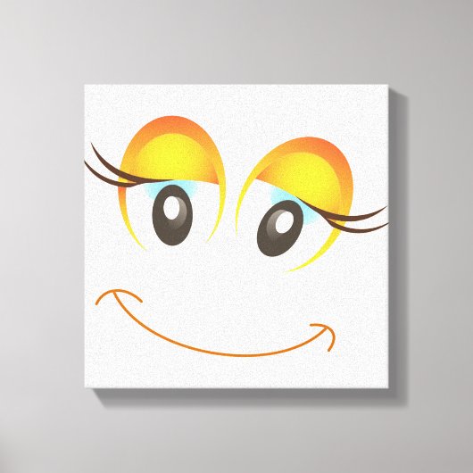HAPPY GIRL FACE CANVAS AFDRUK (Voorkant)