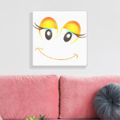 HAPPY GIRL FACE CANVAS AFDRUK (Insitu (Woonkamer))