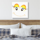 HAPPY GIRL FACE CANVAS AFDRUK (Insitu (Slaapkamer))