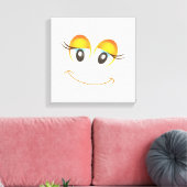 HAPPY GIRL FACE CANVAS AFDRUK (Insitu (Woonkamer))