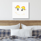 HAPPY GIRL FACE CANVAS AFDRUK (Insitu (Slaapkamer))