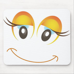 HAPPY GIRL FACE MUISMAT