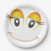 HAPPY GIRL FACE PAPIEREN BORDJE (Voorkant)