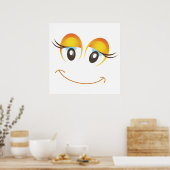 HAPPY GIRL FACE POSTER (Keuken)