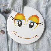 HAPPY GIRL FACE RONDE BUTTON 6,0 CM (In situ)