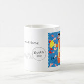 Happy Girl Japan Stamp Art  Mok (Center)