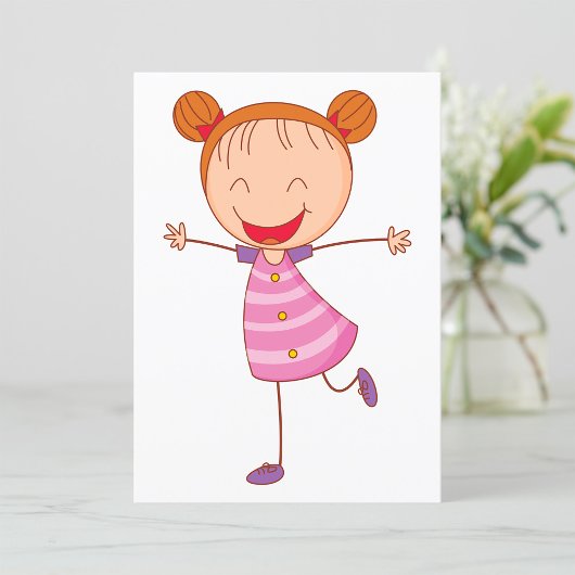 Happy Girl Kaart