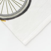 Happy Girl met Bike Baby Fleece Deken (Hoek)