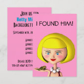 Happy Girl met kikkerprins Kaart (Voorkant / Achterkant)