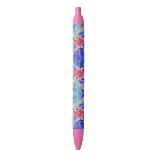 Happy Girl met vogelpen Pen (Voorkant Verticaal)