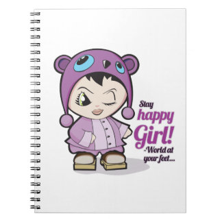 Happy girl notitieboek