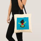 Happy Girl op Swing Tote Bag (Voorkant (product))