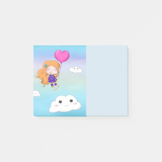 Happy Girl Post-it® Notes (Voorkant)