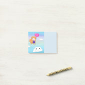 Happy Girl Post-it® Notes (Op bureau)