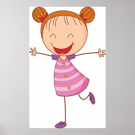 Happy Girl Poster (Voorkant)