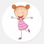 Happy Girl Stickers (Voorkant)
