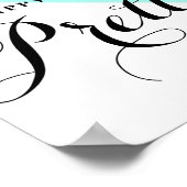 Happy Girls zijn de  Abstracte Aqua Poster (Hoek)