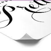 Happy Girls zijn de  Abstracte Lila Poster (Hoek)