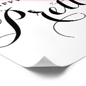 Happy Girls zijn de  Abstracte roze Poster (Hoek)